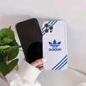 スポーツ風アディダス iphone15/15pro携帯ケースシリコン 青 画面保護 adidas iphone14/13スマホケース流行り 安い