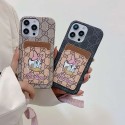 全機種に対応グッチGalaxy S24/S24 Plus携帯ケースレザー カード収納 GUCCIアイフォン15/15proスマホケース ドナルドダック ファッション 大人可愛い