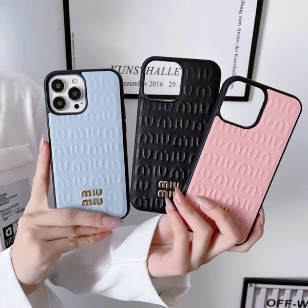 ファッション経典 miu miu iphone15/15plus/14pro maxケース 激安  iphone15/13mini/14pro/13pro max/12/11ケースに対応