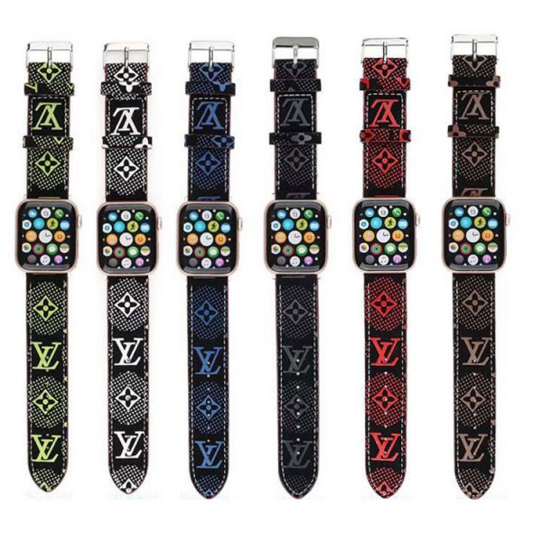 レザー製 vuitton Apple Watch バンド38/40/42/44mm 互換性人気スマートウォッチブランド