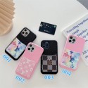 Lv ルイヴィトンiphone14 16 pro 15 plusケースブランドカード入れハイブランドiphone14pro/16 15plusカバー韓国風