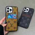 ルイヴィトン iphone15proケースハイブランドlouis vuitton カードポケット付き収納 アイフォン15pro max/14plus/15カバー 豊か色選択