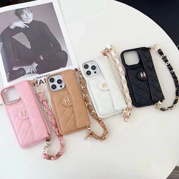 Chanel シャネルiphone14 15 pro 15 plusケースブランドカード入れ人気アイフォン14pro max/13 15 proケース