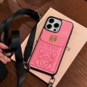 LOEWE ロエベ iphone14 16 pro 15 plusケースブランドカード入れGalaxy S24/S23ケース