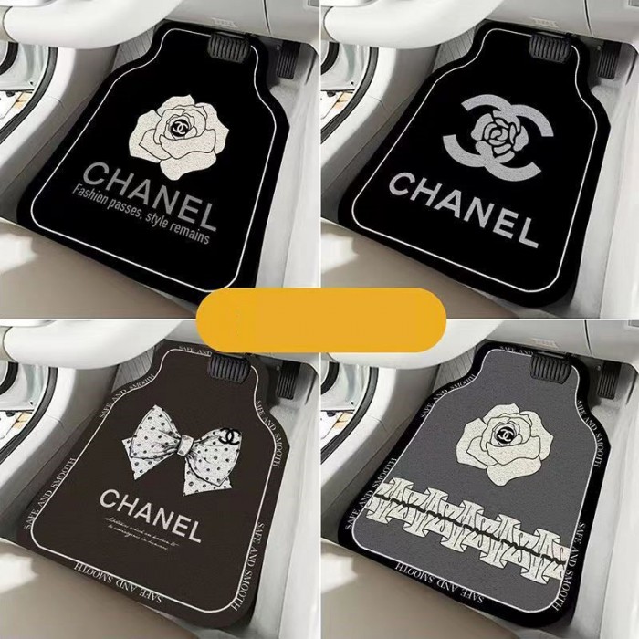 シャネル/Chanel 自動車用フロアマット通用じゅうたん かわいい椿の花のフロアマット 汚れ