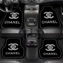 シャネル/Chanel 自動車用フロアマット通用じゅうたん かわいい椿の花のフロアマット 汚れ防止滑り止め保護マット 車用マットの4点セット