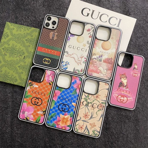 グッチiphone15/15pro/14pro maxケース 激安 Gucci iphone15/14pro/15pro max/12ケースに対応 galaxy s24/s23ケースきれいな花模様