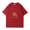 2024新型バーバリー/Burberry 純綿半袖Tシャツ男女カップルカジュアルゆったりファッション