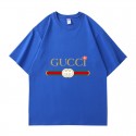 gucciグッチ 花模様 純綿半袖Tシャツ男女カップルカジュアルゆったりファッション