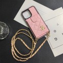 Chanel シャネルiphone14 15 pro 15 plusケースブランドカード入れハイブランドiphone15pro/14/13カバー韓国風iphone14/13/15pro maxケースレディース斜め掛けハイブランドアイフォン15ケース