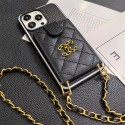 Chanel シャネルiphone14 15 pro 15 plusケースブランドカード入れハイブランドiphone15pro/14/13カバー韓国風 レディース斜め掛けハイブランドアイフォン15ケース