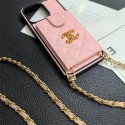 Chanel シャネルiphone14 15 pro 15 plusケースブランドカード入れハイブランドiphone15pro/14/13カバー韓国風 レディース斜め掛けハイブランドアイフォン15ケース