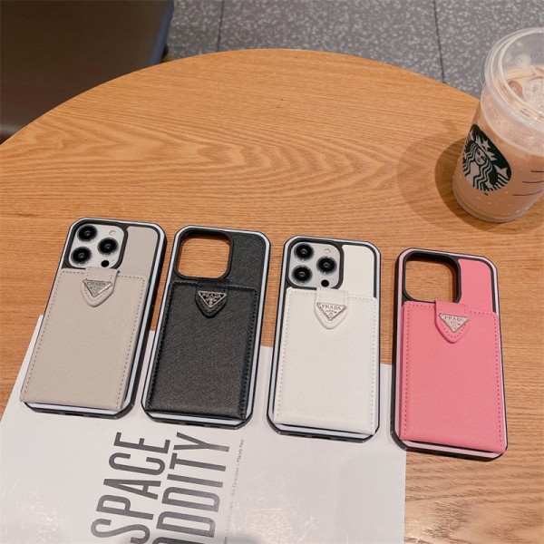 プラダiphone14/15 plusケースブランドPrada iphone15/14pro/15pro max/12/11ケースに対応 小銭や銀行カードを入れることができます