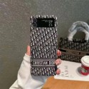 ディオール/Dior バッグはサムスンGalaxy zflip 5携帯ケース折りたたみ画面個性Z Flip 6保護カバーflip 6高級zflip 3カードプラグインflip 4皮質全バッグ潮牌flip 5を適用