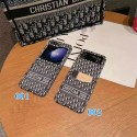 ディオール/Dior バッグはサムスンGalaxy zflip 5携帯ケース折りたたみ画面個性Z Flip 6保護カバーflip 6高級zflip 3カードプラグインflip 4皮質全バッグ潮牌flip 5を適用